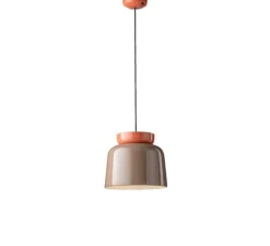 Suspension, Corcovado C2744, orange, marron, Ø27,5cm, H25cm - Ferroluce