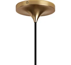 Suspension, Cordset pro, noir et laiton, Ø14cm, H6,3cm - Umage