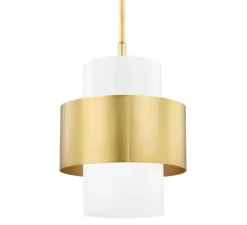 Suspension, Corinth M, laiton, Ø39,4cm, H47cm - Hudson Valley Lighting