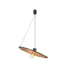 Suspension, Costas 600, noir, rotin, Ø60cm, H2cm - Faro