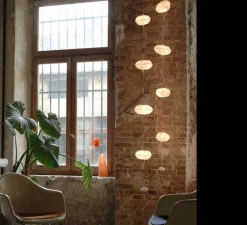 Suspension, Courant D'air, blanc, branchement sol, LED, L20cm, H250cm - Celine Wright