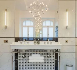 Suspension, Crown Magnum, acier poli, Ø150cm, H124cm - Nemo Lighting