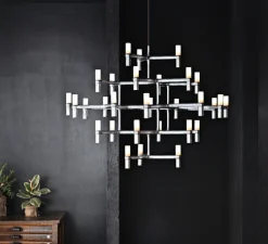 Suspension, Crown Major, acier poli, L109cm, H87cm - Nemo Lighting