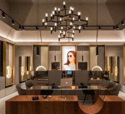 Suspension, Crown Major, noir, L109cm, H87cm - Nemo Lighting