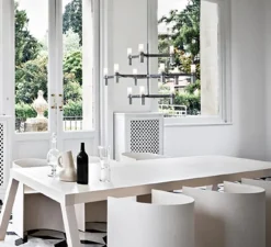 Suspension, Crown Minor, acier poli, L77cm, H50cm - Nemo Lighting