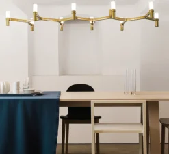 Suspension, Crown Plana Linea, or, L168cm, H16cm - Nemo Lighting