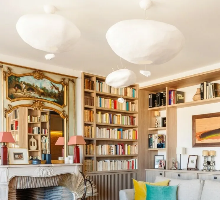 Suspension, CUMULUS SUSPENSION, blanc, L80cm, H60cm - Celine-Wright