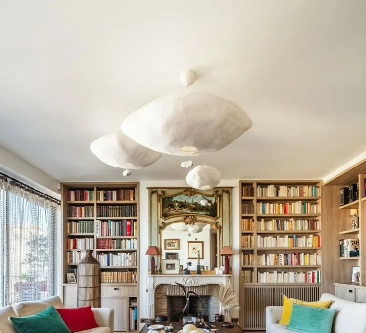 Suspension, CUMULUS SUSPENSION, blanc, L80cm, H60cm - Celine-Wright