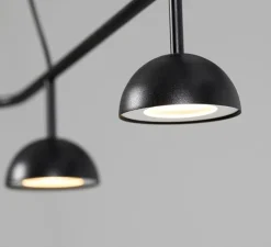 Suspension, Cupolina 3935S, noir, LED, dim, 2700K, 725 lm, L120cm, H11,2cm - Estiluz