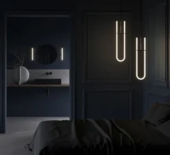 Suspension, Curve, blanc, LED, L16cm, H70cm - 101 Copenhagen
