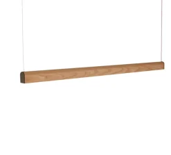 Suspension, Curve, chêne, LED, DALI, honeycomb, dim, 2700K, 1950 lm, L172cm, H6cm - Tunto