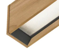 Suspension, Curve, noir, LED, DALI, microprisme, dim, 2700K, 1300 lm, L116cm, H6cm - Tunto