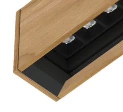 Suspension, Curve, noir, LED, DALI, lenses, dim, 2700K, 1660 lm, L172cm, H6cm - Tunto