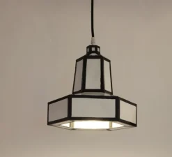 Suspension, Cut 'N Paste Suspension 1, noir et blanc, Ø26cm, H24,2cm - Seletti