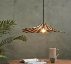 Suspension, Cuzco, noir, naturel, Ø65cm, H20cm - Good&Mojo