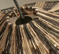 Suspension, Cuzco, noir, naturel, Ø65cm, H20cm - Good&Mojo