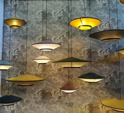 Suspension, Cymbal, rose poudré, Ø50cm, H26.5cm - Forestier