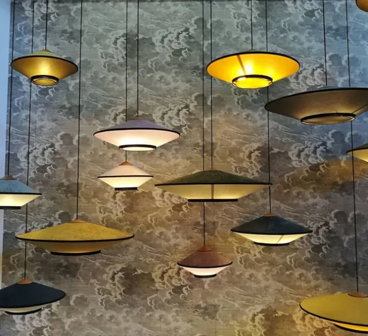 Suspension, Cymbal, rose poudré, Ø50cm, H26.5cm - Forestier