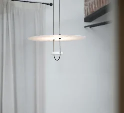 Suspension, D03, noir et blanc, LED, 2700K, 3000 lm, Ø50cm, H81cm - OliveLab