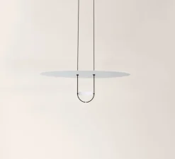 Suspension, D03, noir et blanc, LED, 2700K, 3000 lm, Ø50cm, H81cm - OliveLab