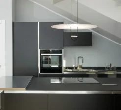 Suspension, D03, noir et laiton, LED, 2700K, 3000 lm, Ø70cm, H83cm - OliveLab