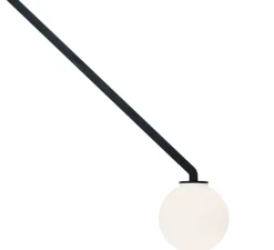 Suspension, DABLIU GLOBE, noir, LED, 2700K, 400lm, L130cm, H42cm - NEMO LIGHTING