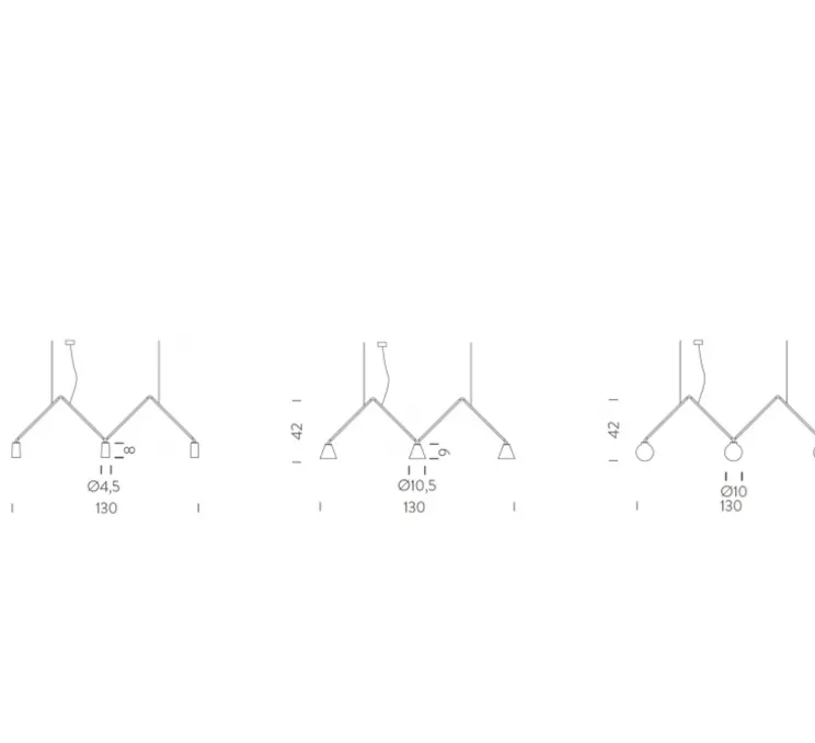 Suspension, DABLIU SPOT 40°, noir, LED, 2700K, 400lm, L130cm, H42cm - NEMO LIGHTING
