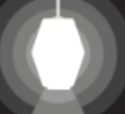 Suspension, Dahl Large, gris foncé et blanc, Ø25cm, H33cm - NORTHERN