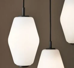 Suspension, Dahl Small, gris foncé et blanc, Ø14,8cm, H22cm - NORTHERN