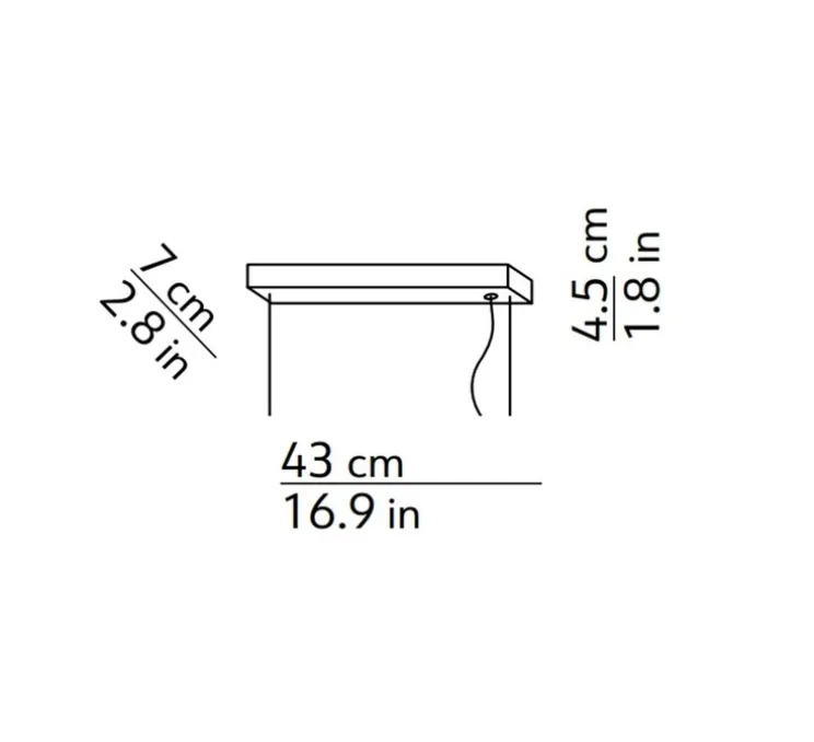 Suspension, Dala Linear, sable, bois, LED, dim, 3000k, 5300 lm, L150cm, H6,5cm - Kdln