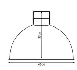 Suspension, Dante 450, rose, blanc, Ø45cm, H33cm - Jieldé