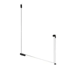Suspension, Darf 1.0, non variable, noir, LED, 4000K, 3700lm, Ø3,3cm, L162,6cm - Wever&Ducré