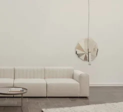 Suspension, Deco 1, verre opal blanc, L6cm, H48cm - NORR11