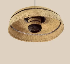 Suspension, Deeply + Lantern, naturel/minuit, Ø55cm, H28cm - GOLDEN Editions