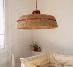 Suspension, Deeply, fibre naturelle, gingembre, Ø55cm, H22cm - GOLDEN Editions