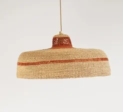 Suspension, Deeply, fibre naturelle, gingembre, Ø55cm, H22cm - GOLDEN Editions