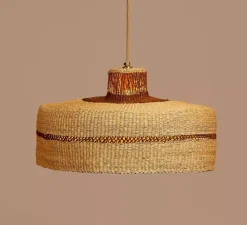 Suspension, Deeply, naturel, noisette, Ø55cm, H22cm - Golden Editions