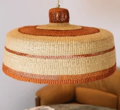 Suspension, Deeply XL, naturel/gingembre, Ø65cm, H30cm - GOLDEN Editions