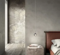 Suspension, Dew, chrome, sans rosace, LED, 2700K, 440lm, Ø11cm, H11cm - KDLN