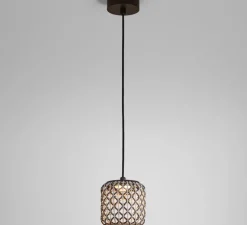 Suspension d'extérieur, Nans S Outdoor, Brun graphite - Teinte marron, IP66, LED, dim, 2700K, 503 lm, Ø16,7cm, H16,5cm - Bover