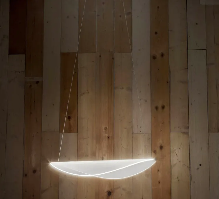 Suspension, Diphy, transparent, LED, dim, 3000K, 2620lm, L75,6cm, H8,1cm - Stilnovo