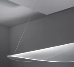 Suspension, Diphy, transparent, LED, dim, 3000K, 2609lm, L53,6cm, H220cm - Stilnovo