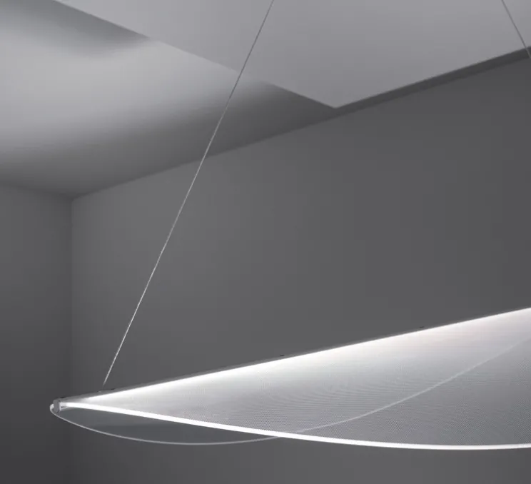 Suspension, Diphy, transparent, LED, dim, 3000K, 2609lm, L53,6cm, H220cm - Stilnovo