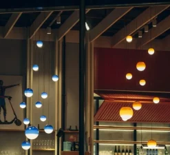 Suspension, Dipping light 40, ambre, LED, 2700k, 3280lm, Ø40cm - Marset