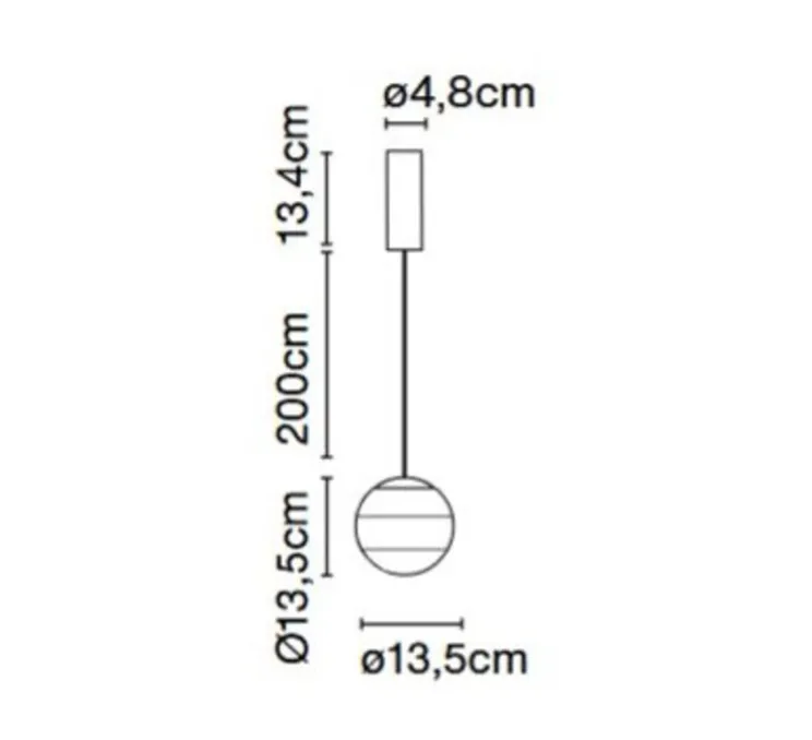 Suspension, Dipping light 13, blanc, LED, 2700k, 463lm, Ø13,5cm - Marset