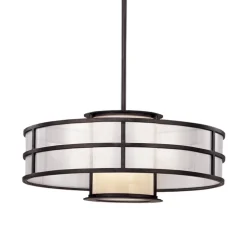 Suspension, Discus, graphite, Ø60cm, H25cm - HUDSON VALLEY LIGHTING GROUP