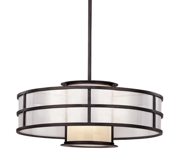 Suspension, Discus, graphite, Ø60cm, H25cm - HUDSON VALLEY LIGHTING GROUP