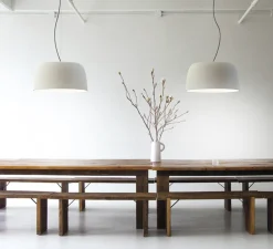 Suspension, Djembé 65.35, blanc RAL 1013, LED, 2700K, 1844lm, Ø64,6cm, H35cm - Marset