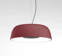 Suspension, Djembé 100.38, RAL 3011, rouge, LED, dim, 2700K, 2519 lm, Ø100cm, H28cm - Marset