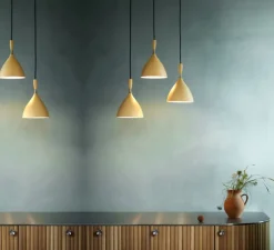 Suspension, Dokka, jaune, Ø16,5cm, H24,5cm - Northern